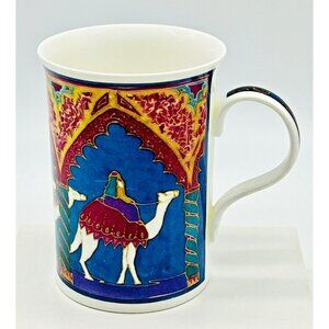 Susan Walpole Dubai Mug Camel Desert Bone China Tea‎ Cobalt Blue Sky Wren UK